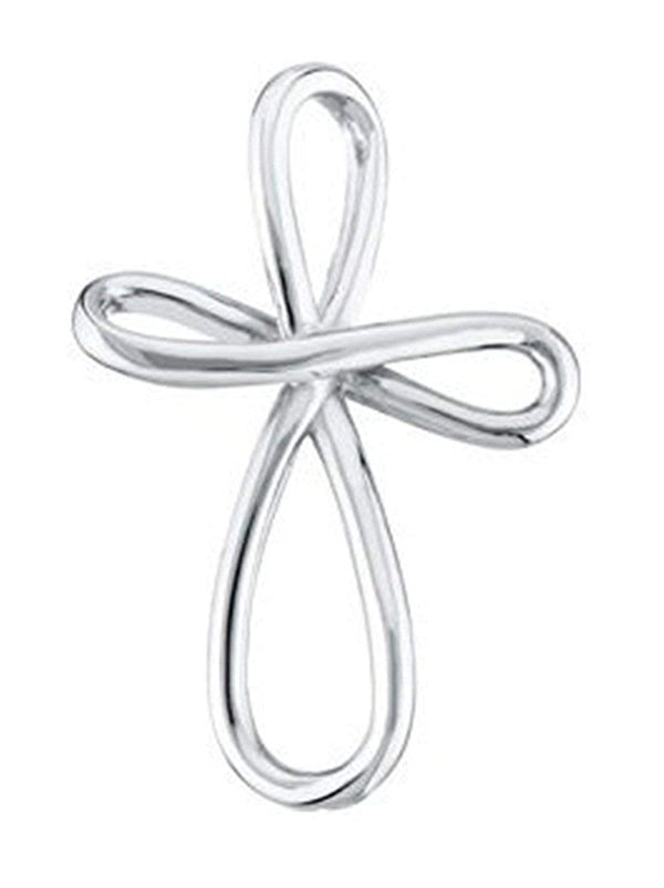 Infinity Cross Sterling Silver Pendant (39X26.25 MM)