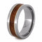 Redwood, 14k White Gold Pinstripe 8mm Comfort-Fit Titanium Wedding Band