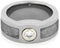 Diamond Gibeon Meteorite 9mm Comfort-Fit Polished Titanium Band, Size 6.25