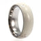 Deer Antler Overlay 8 mm Comfort Fit Titanium Band