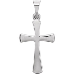 Cross Pendant, Sterling Silver (23.2x11.4MM)