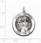 Sterling Silver Antiqued St. Matthew Medal (31X21MM)