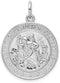 Sterling Silver Saint Christopher Medal (30X21MM)