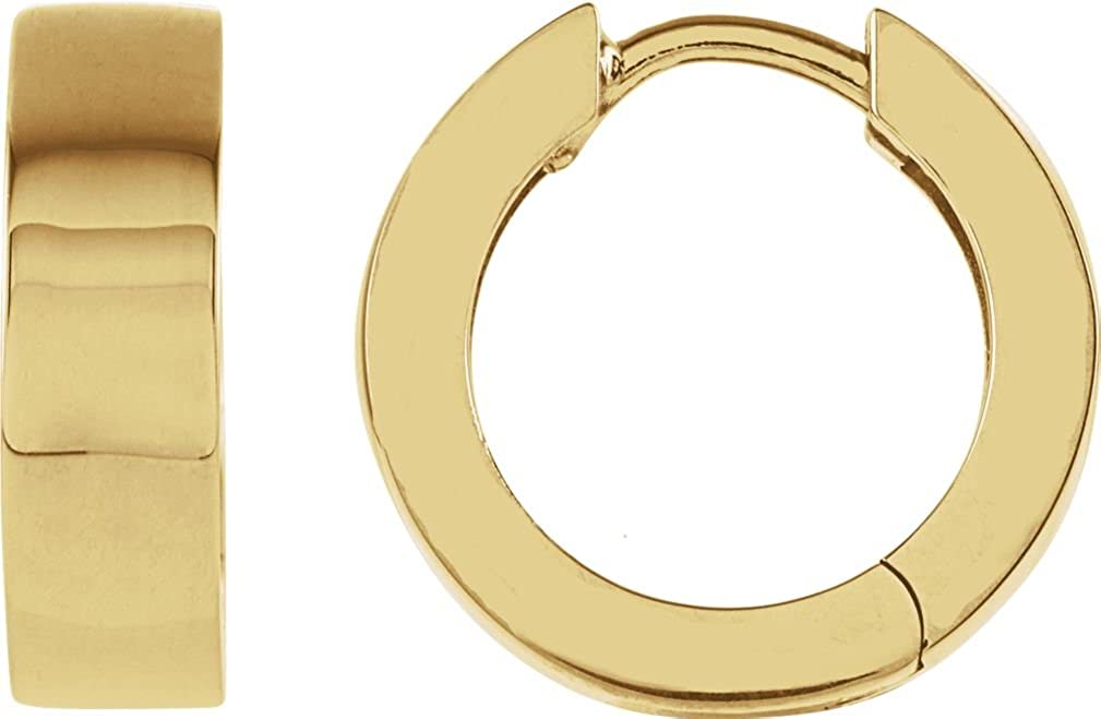 14k Yellow Gold Hoop Earrings (14.5mm)