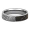 Dinosaur Bone, Gibeon Meteorite 5mm Comfort-Fit Titanium Wedding Band