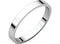 10k White Gold 2.5mm Slim-Profile Flat Band