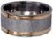 Men's Titanium, Gibeon Meteorite, 18k Yellow Gold 10mm Comfort-Fit Band, Handmade, Size 10.5