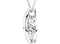 Mystara Diamond Teardrop Pendant 14k White Gold Necklace, 18" (1/8 Cttw)