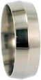 Knife Edge 8mm Comfort Fit Titanium Wedding Band, Size 15