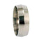 Knife Edge 8mm Comfort Fit Titanium Wedding Band, Size 10