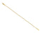 14k Yellow Gold 1mm Solid Box Chain, Extender Safety Chain, 1.25"