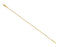 14k Yellow Gold 1.3mm Diamond-Cut Box Chain, Extender Safety Chain, 1.25"