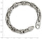 Men's Satin-Brushed Stainless Steel 8mm Anchor Chain Bracelet, 8.25 Inches