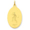 24k Gold-Plated Sterling Silver St. Christopher Baseball Medal