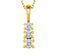 3-Stone Diamond 14k Yellow Gold Pendant Necklace, 18" (.16 Ctw, GH, I1)