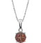 Brown Diamond Pendant Necklace in Rhodium Plate 14k White Gold, 18" (1/5 Cttw)