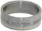 Gibeon Meteorite, 14k White Gold 8mm Comfort Fit Matte Titanium Band, Size 5.25