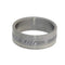 Gibeon Meteorite, 14k White Gold 8mm Comfort Fit Matte Titanium Band