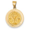 14k Yellow Gold Confirmation Medal Pendant (21X19MM)