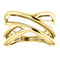 Negative Space Ring, 14k Yellow Gold