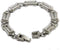 Men's Brushed Grey Titanium 11mm Link Bracelet, 9 Inches