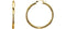 Tube Hoop Earrings, 14k Yellow Gold (25mm)