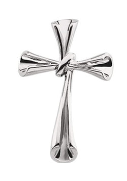 Knot Cross Sterling Silver Pendant (34.75x22.75 MM)