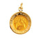 14k Yellow Gold Round Our Lady of Perpetual Help Medal (12 MM)