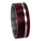 Redwood, Titanium Pinstripe 8mm Comfort Fit Titanium Wedding Band