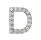 Platinum Diamond Letter 'D' Initial Stud Earring (Single Earring) (.07 Ctw, GH Color, SI2-SI3 Clarity)