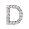 Sterling Silver Diamond Letter 'D' Initial Stud Earring (Single Earring) (.07 Ctw, GH Color, I1 Clarity)