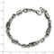 Men's Polished Stainless Steel 6mm Bracelet, 9"