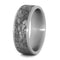 Mimetic Meteorite 8mm Comfort-Fit Matte Titanium Wedding Band