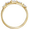 Petite Diamond Leaf Ring, 14k Yellow Gold (1/3 Ctw, Color GHI, Clarity, Size 9