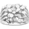 Platinium Nugget Ring, Size 14.25