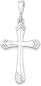 The Men's Jewelry Store 14k White Gold Passion Cross Pendant