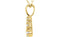 3-Stone Diamond 14k Yellow Gold Pendant Necklace, 18" (.16 Ctw, GH, I1)