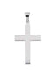 Western Cross Rhodium-Plated 14k White Gold Pendant (21X12MM)