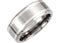 9mm Titanium and Sterling Silver Beveled Comfort Fit Band, Sizes 8 to 14