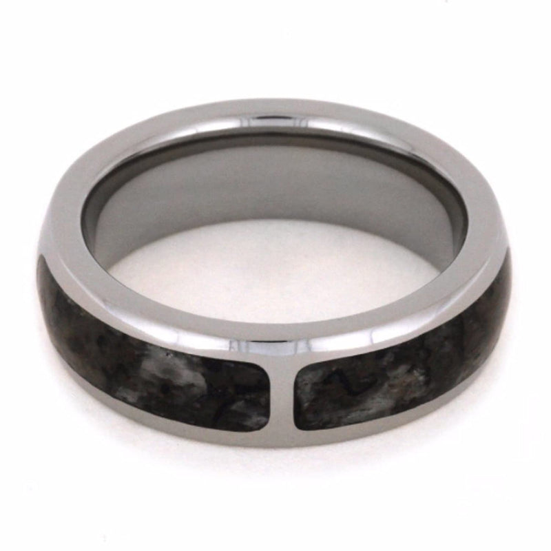 Dinosaur Bone 6mm Comfort-Fit Titanium Wedding Band