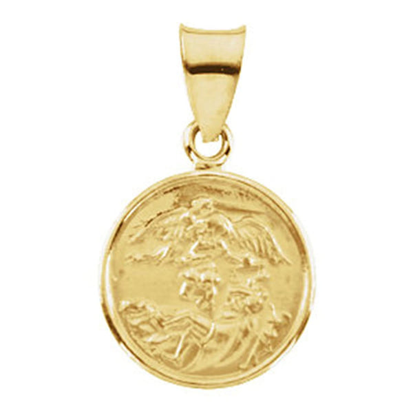 18k Yellow Gold St. Michael Medal (13 MM)