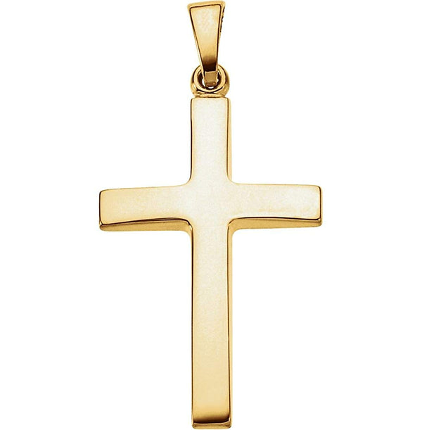 Cross Pendant, 14k Yellow Gold (30.20x15.90MM)