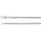 2.75mm 14k White Gold Diamond Cut Wheat Chain, 16"