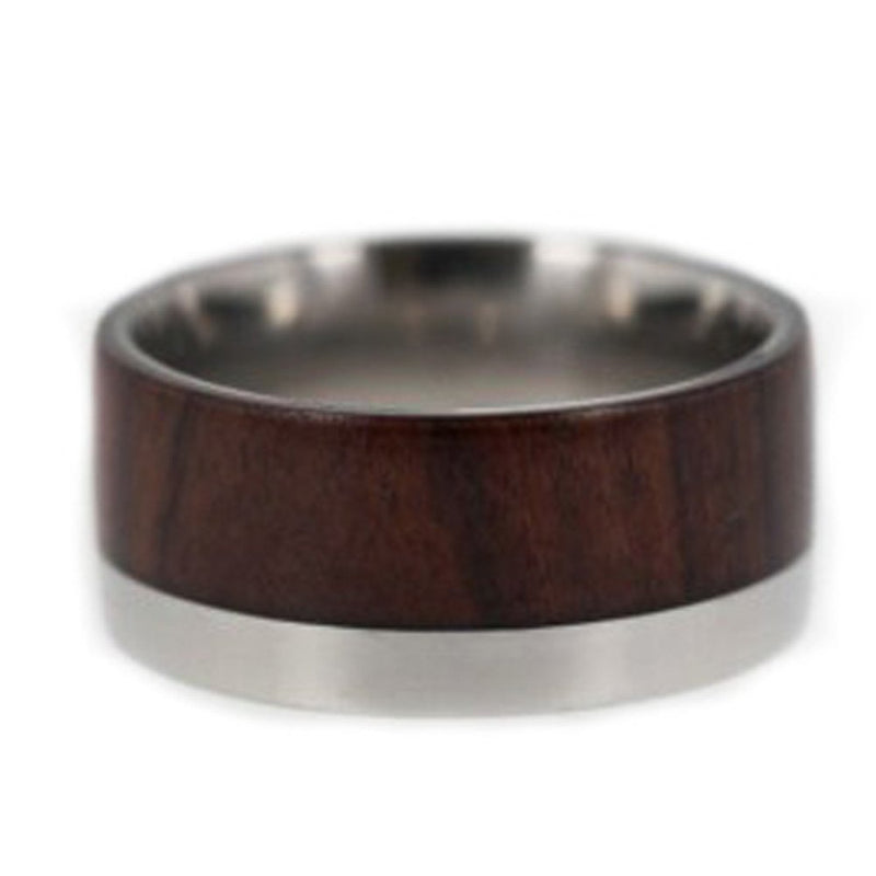 Desert Ironwood 10mm Comfort Fit Titanium Wedding Band, Size 10