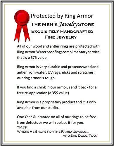 The Men's Jewelry Store (Unisex Jewelry) Ironwood 6mm Titanium Comfort-Fit Wedding Band, Size 13.25