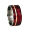 Redwood, 14k Rose Gold 10mm Comfort Fit Matte Titanium Wedding Band