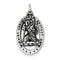 Sterling Silver St. Christopher Medal (36X22MM)