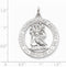 Sterling Silver St. Christopher Medal (37X30MM)