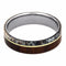 Ironwood, Deer Antler, 14k Yellow Gold 6.5mm Comfort-Fit Titanium Wedding Band