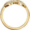 Diamond Knot Ring, 14k Yellow Gold (1/3 Ctw, Color G-H, Clarity I1), Size 8